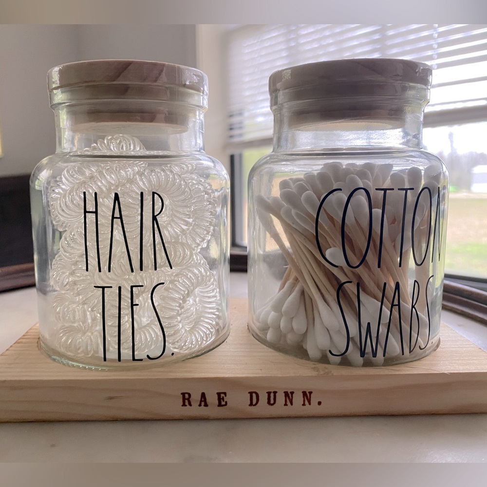 RAE DUNN BATHROOM ORGANIZERS